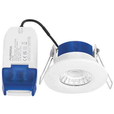 Aurora R6-Fixed-Fire-Rated-Downlight available from Olympic Electrical Supplies - Sittingbourne